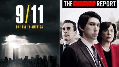 Afiches de 9/11 Un día en América y The Report, películas y series recomendadas sobre los atentados del 11 de septiembre de 2001.